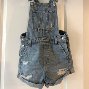 Denim Overall Shorts, Divided by H&M, Size 2